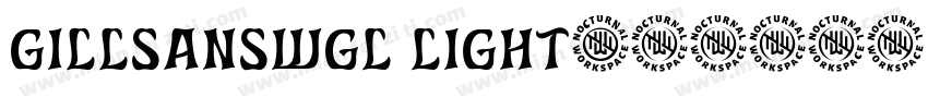 gillsanswgl light字体转换